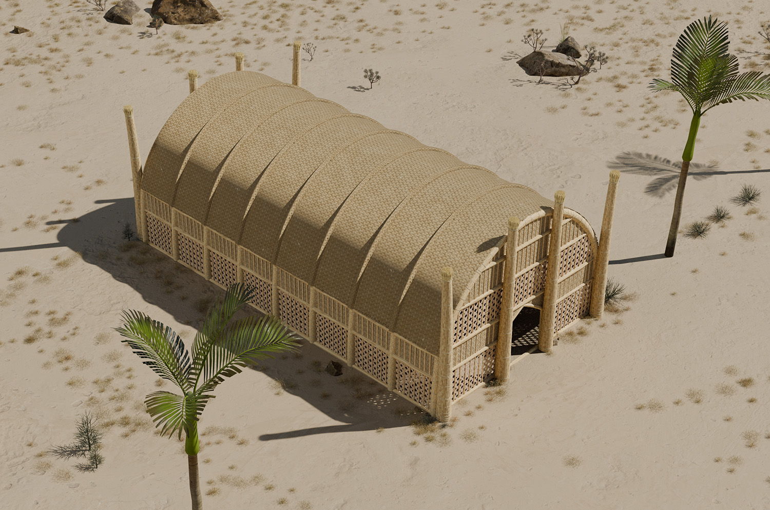 Mudhif 3D - recherche pour la réalisation de la ville d'Uruk en réalité virtuelle