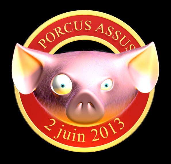 Visuel 3d pour une carte anniversaire