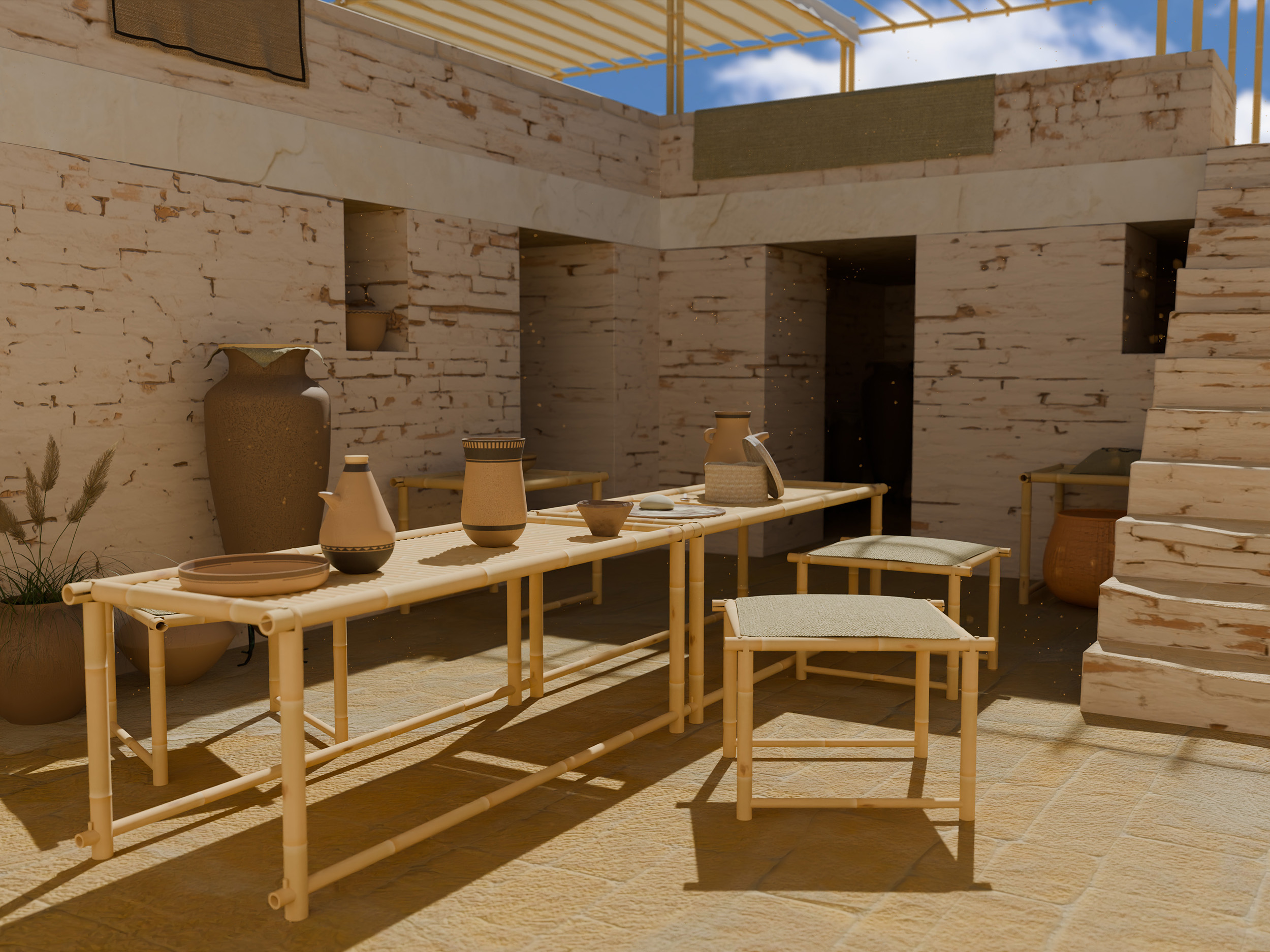 Maison 3D - recherche pour la réalisation de la ville d'Uruk en réalité virtuelle